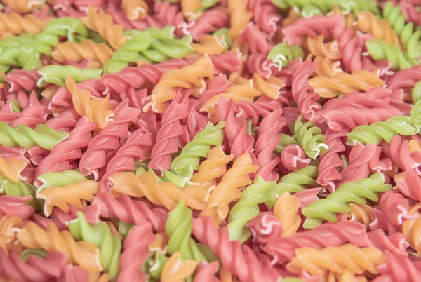 Rauwe Pasta Fusilli Voedsel Culinaire Producten — Stockfoto