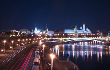 Işıklı Moskova Kremlin 