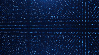 Büyüleyici bir mavi ışık deseni, karanlık bir arkaplanda dışa doğru yayılıyor, derinlik ve hareket hissi yaratıyor. Tasarım modern ve dinamiktir, yenilik ve teknoloji temaları için mükemmeldir..