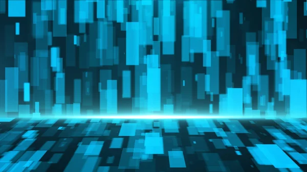 Gelecekçi soyut mavi ışık matrisi.