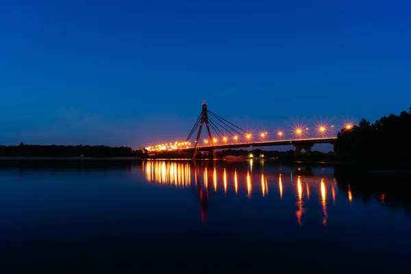 Ponte Moskovskyi em Kiev — Fotografia de Stock