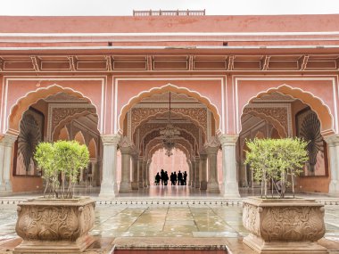 Chandra Mahal nel City Palace, Jaipur, Hindistan