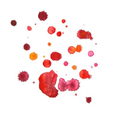 renkli suluboya sıçraması