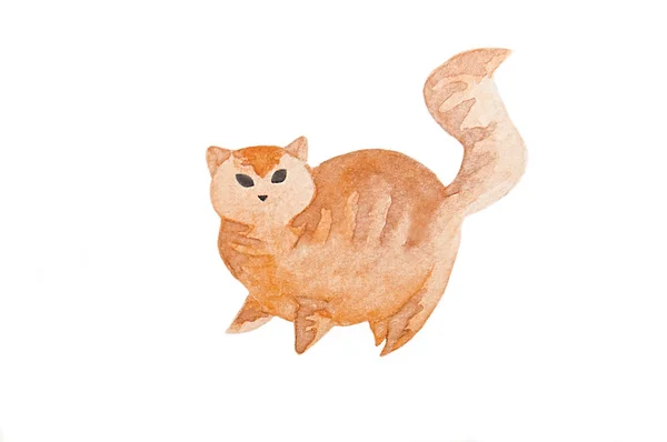 Mignon chat aquarelle — Photo