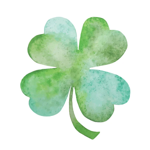 Green clover watercolor Illustration — Stock Photo, Image