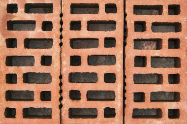 Kırmızı tuğla yakın çekim