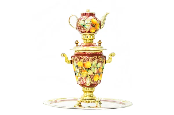 Samovar ruso tradicional — Foto de Stock