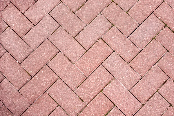 Rött tegel trottoaren bakgrund — Stockfoto