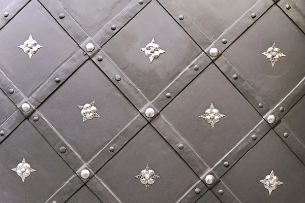 古い金属製のドアの背景テクスチャ — ストック写真