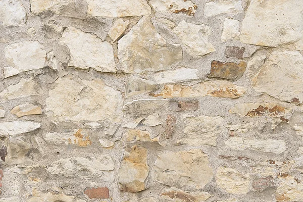Beige stone mosaic wall background texture — Stock Photo, Image