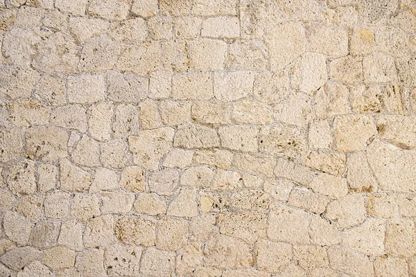 Beige piedra mosaico pared fondo textura — Foto de Stock