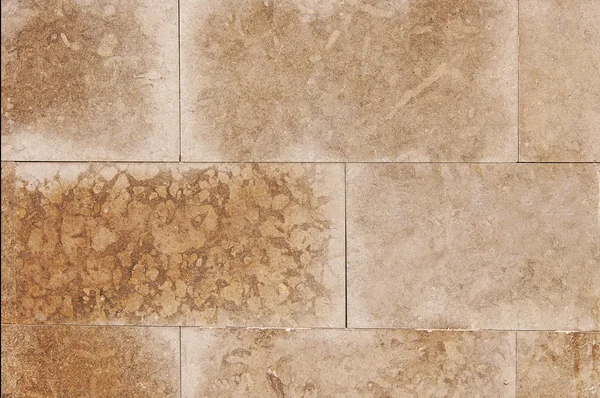 Antigua pared de piedra marrón textura de fondo — Foto de Stock