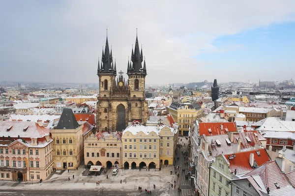 Prague v zimě — Stock fotografie