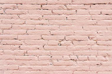 Eski pembe tuğla duvar arka plan doku boyalı