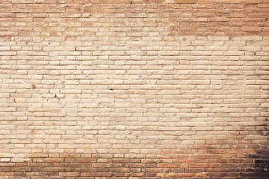Eski kırmızı tuğla duvar arka plan doku boyalı