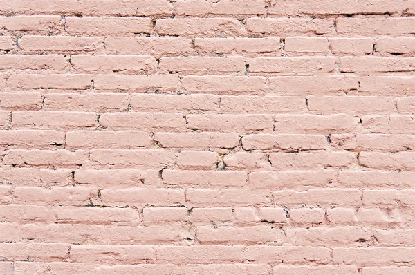 Oud roze bakstenen muur achtergrondstructuur geschilderd — Stockfoto