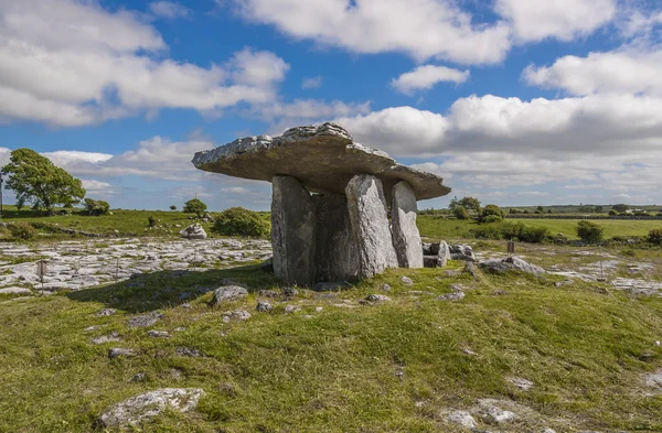 Poulnabrone dolmen Burren içinde. İrlanda