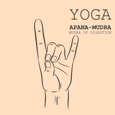 Apana-Mudra içinde el