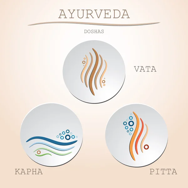 Ayurveda ilustração vetorial — Vetor de Stock