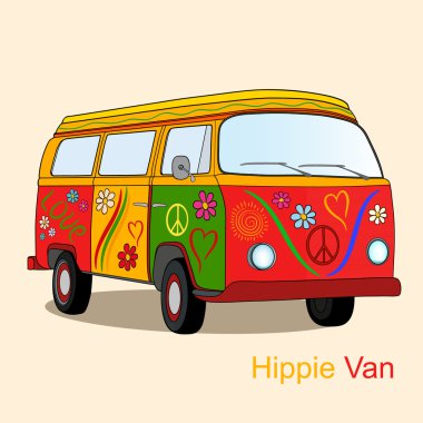  vintage hippie van