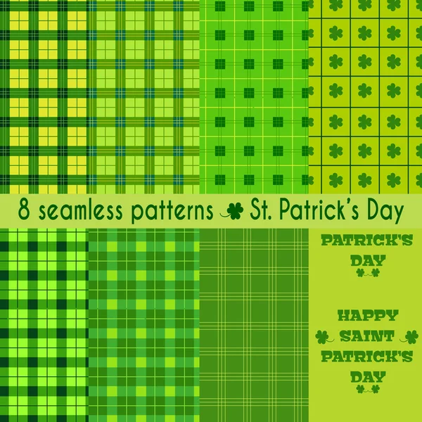Bekijk patronen voor St. Patrick's Day — Stockvector
