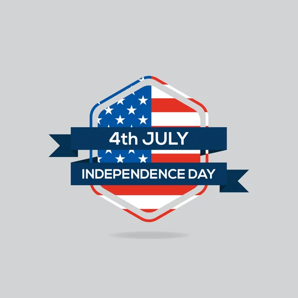 Ημέρα ανεξαρτησίας σήμα επίπεδη σχεδίαση διανυσματικά εικονογράφηση — Διανυσματικό Αρχείο