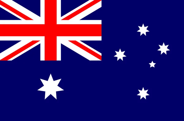 Australia bandera vector ilustración — Archivo Imágenes Vectoriales