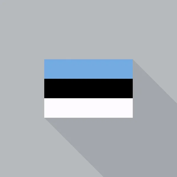 Estland Flagge flaches Design Vektor Illustration — Stockvektor