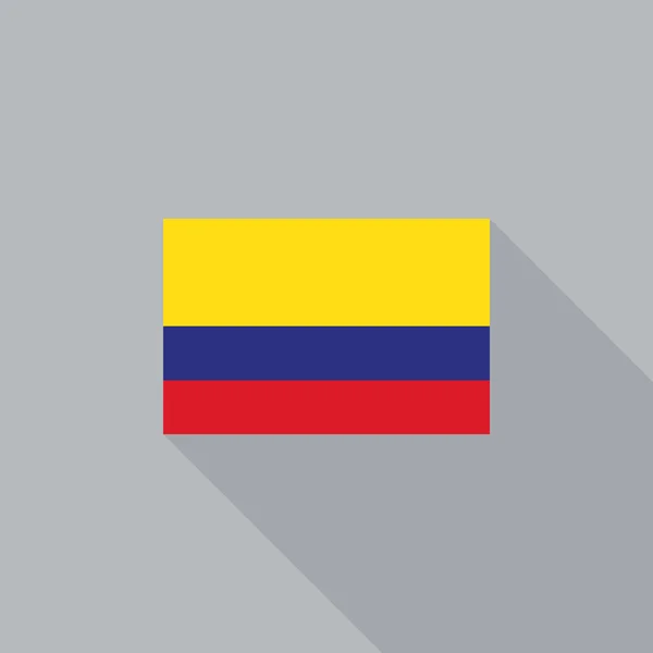 Columbia bandeira desenho plano vetor ilustração —  Vetores de Stock