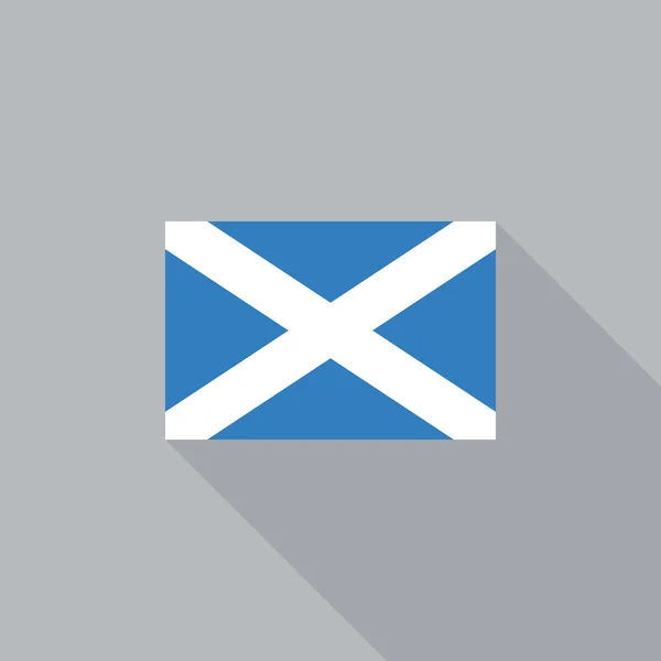 Schottland Flagge flaches Design Vektor Illustration — Stockvektor