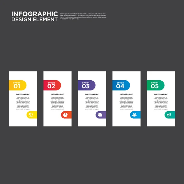 Infographic business rapport layout design element vektorillustration — Stock vektor