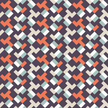 Soyut kesintisiz geometrik retor antika arka plan vektör çizim