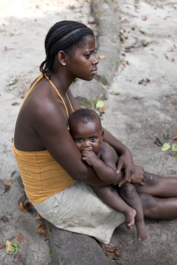 Bagyeli pigmeler Kamerun üzerinden