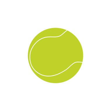 Beyaz arkaplanda tenis topu.