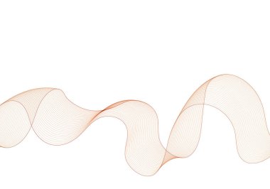 İnce kahverengi çizgiler temiz beyaz arkaplanda gelişmiş bir simetrik şekil oluşturur..