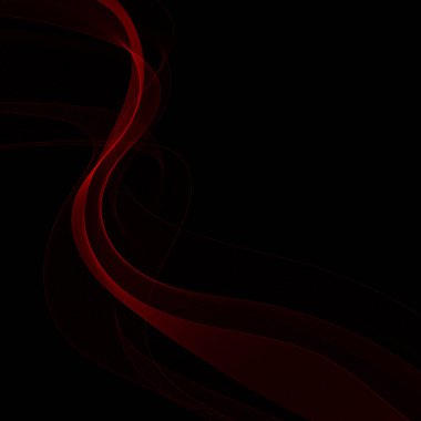 Dijital duman, ateş veya ipek kurdele efektli kaliteli koyu arkaplan.