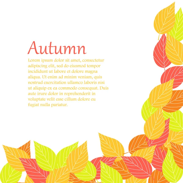 Hintergrund mit Blättern — Stockvektor