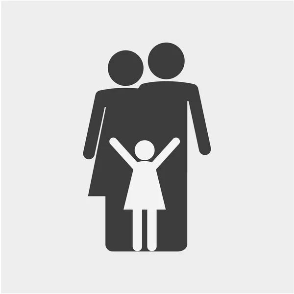 mutlu aile simgesi.