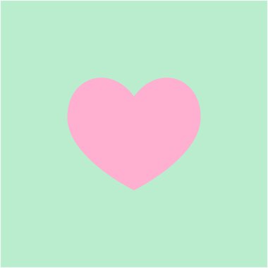 kalp simgesi, vektör illüstrasyonu.