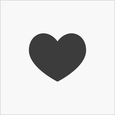 kalp simgesi, vektör illüstrasyonu.