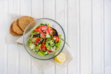Vejetaryen yaz konsepti tadına