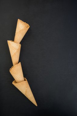 Gofret bardağı dondurma için