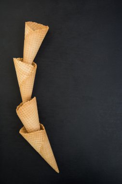 Gofret bardağı dondurma için