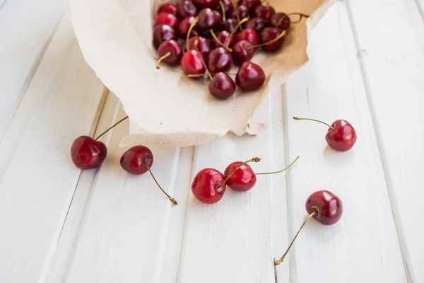 Fresh harvest cherries — Stock Photo, Image