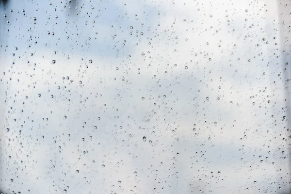 Natural water drop on glass — Stock Photo, Image