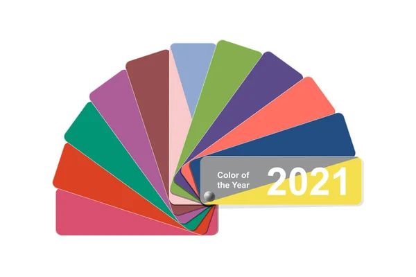 Ultimata Grå Och Lysande Färger Ändra Färg Året Till 2021 — Stock vektor