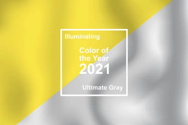 Ultimate Grey Illuminating Текстура Текстильної Тканини Розмальовка Тренді Кольору 2021 — стоковий вектор