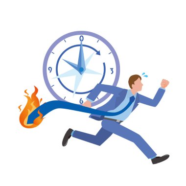 Erkek ofis çalışanı teslim tarihi için baskı yapıyor