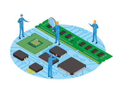 Yarı iletken elektronik bileşenler ve işçiler