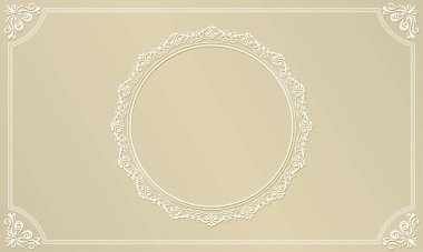 Altın çerçeve arka plan materyali